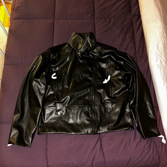 Faux Leather Moto Jacket - Picture 6 of 6